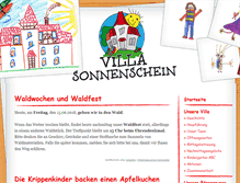 Tablet Screenshot of kindergarten-sonnenschein.info